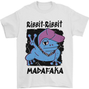 Ribbit Madafaka Funny Gangsta Frog Mens T-Shirt 100% Cotton White