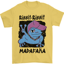 Ribbit Madafaka Funny Gangsta Frog Mens T-Shirt 100% Cotton Yellow