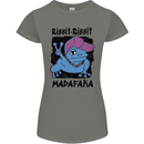 Ribbit Madafaka Funny Gangsta Frog Womens Petite Cut T-Shirt Charcoal