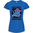 Ribbit Madafaka Funny Gangsta Frog Womens Petite Cut T-Shirt Royal Blue