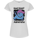 Ribbit Madafaka Funny Gangsta Frog Womens Petite Cut T-Shirt White