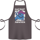 Ribbit Madafaka Funny Gangster Frog Cotton Apron 100% Organic Dark Grey
