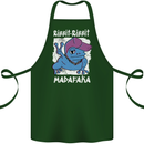 Ribbit Madafaka Funny Gangster Frog Cotton Apron 100% Organic Forest Green