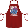 Ribbit Madafaka Funny Gangster Frog Cotton Apron 100% Organic Maroon