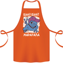 Ribbit Madafaka Funny Gangster Frog Cotton Apron 100% Organic Orange