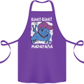 Ribbit Madafaka Funny Gangster Frog Cotton Apron 100% Organic Purple