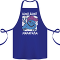 Ribbit Madafaka Funny Gangster Frog Cotton Apron 100% Organic Royal Blue