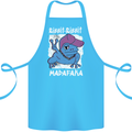 Ribbit Madafaka Funny Gangster Frog Cotton Apron 100% Organic Turquoise