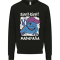 Ribbit Madafaka Funny Gangster Frog Kids Sweatshirt Jumper Black