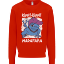 Ribbit Madafaka Funny Gangster Frog Kids Sweatshirt Jumper Bright Red