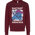 Ribbit Madafaka Funny Gangster Frog Kids Sweatshirt Jumper Maroon