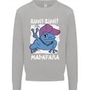 Ribbit Madafaka Funny Gangster Frog Kids Sweatshirt Jumper Sports Grey