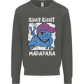 Ribbit Madafaka Funny Gangster Frog Kids Sweatshirt Jumper Storm Grey
