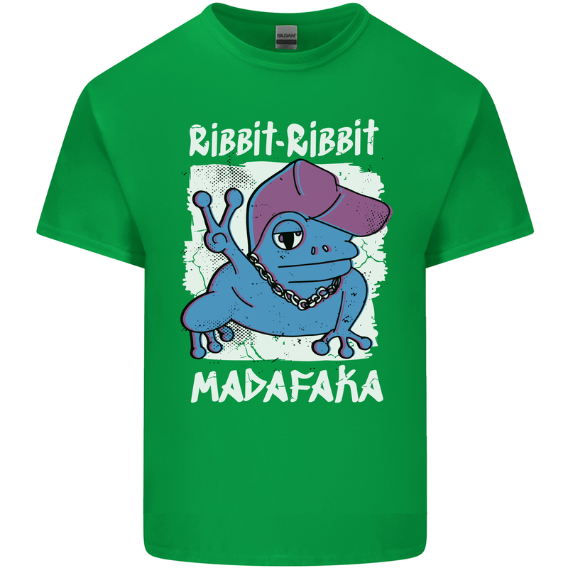 Ribbit Madafaka Funny Gangster Frog Kids T-Shirt Childrens Irish Green