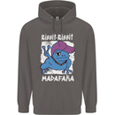 Ribbit Madafaka Funny Gangster Frog Mens 80% Cotton Hoodie Charcoal