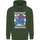 Ribbit Madafaka Funny Gangster Frog Mens 80% Cotton Hoodie Forest Green