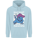 Ribbit Madafaka Funny Gangster Frog Mens 80% Cotton Hoodie Light Blue