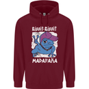 Ribbit Madafaka Funny Gangster Frog Mens 80% Cotton Hoodie Maroon