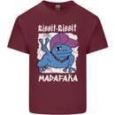 Ribbit Madafaka Funny Gangster Frog Mens Cotton T-Shirt Tee Top Maroon