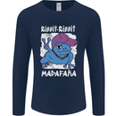 Ribbit Madafaka Funny Gangster Frog Mens Long Sleeve T-Shirt Navy Blue
