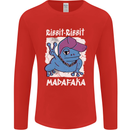 Ribbit Madafaka Funny Gangster Frog Mens Long Sleeve T-Shirt Red