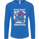 Ribbit Madafaka Funny Gangster Frog Mens Long Sleeve T-Shirt Royal Blue
