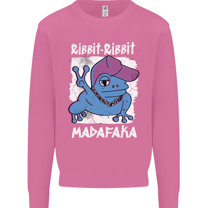 Ribbit Madafaka Funny Gangster Frog Mens Sweatshirt Jumper Azalea