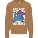 Ribbit Madafaka Funny Gangster Frog Mens Sweatshirt Jumper Caramel Latte