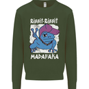 Ribbit Madafaka Funny Gangster Frog Mens Sweatshirt Jumper Forest Green