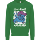 Ribbit Madafaka Funny Gangster Frog Mens Sweatshirt Jumper Irish Green