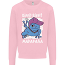 Ribbit Madafaka Funny Gangster Frog Mens Sweatshirt Jumper Light Pink