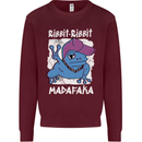 Ribbit Madafaka Funny Gangster Frog Mens Sweatshirt Jumper Maroon