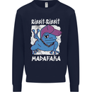 Ribbit Madafaka Funny Gangster Frog Mens Sweatshirt Jumper Navy Blue