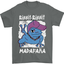 Ribbit Madafaka Funny Gangster Frog Mens T-Shirt 100% Cotton Charcoal