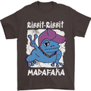 Ribbit Madafaka Funny Gangster Frog Mens T-Shirt 100% Cotton Dark Chocolate