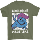 Ribbit Madafaka Funny Gangster Frog Mens T-Shirt 100% Cotton Military Green