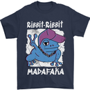Ribbit Madafaka Funny Gangster Frog Mens T-Shirt 100% Cotton Navy Blue