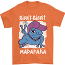 Ribbit Madafaka Funny Gangster Frog Mens T-Shirt 100% Cotton Orange