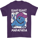 Ribbit Madafaka Funny Gangster Frog Mens T-Shirt 100% Cotton Purple