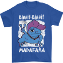 Ribbit Madafaka Funny Gangster Frog Mens T-Shirt 100% Cotton Royal Blue
