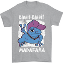 Ribbit Madafaka Funny Gangster Frog Mens T-Shirt 100% Cotton Sports Grey
