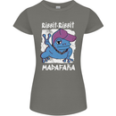 Ribbit Madafaka Funny Gangster Frog Womens Petite Cut T-Shirt Charcoal