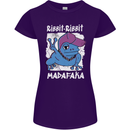 Ribbit Madafaka Funny Gangster Frog Womens Petite Cut T-Shirt Purple