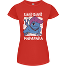 Ribbit Madafaka Funny Gangster Frog Womens Petite Cut T-Shirt Red
