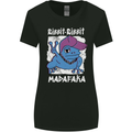 Ribbit Madafaka Funny Gangster Frog Womens Wider Cut T-Shirt Black