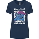 Ribbit Madafaka Funny Gangster Frog Womens Wider Cut T-Shirt Navy Blue