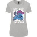 Ribbit Madafaka Funny Gangster Frog Womens Wider Cut T-Shirt Sports Grey