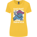 Ribbit Madafaka Funny Gangster Frog Womens Wider Cut T-Shirt Yellow