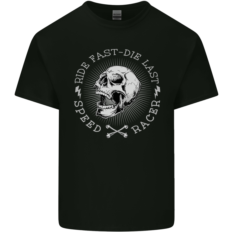 Ride Fast Die Motorcycle Motorbike Biker Mens Cotton T-Shirt Tee Top Black