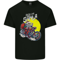 Ride Like Santa Biker Motorcycle Christmas Mens Cotton T-Shirt Tee Top Black
